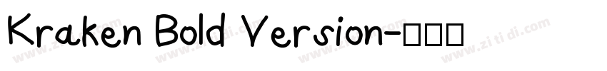 Kraken Bold Version字体转换